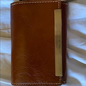 Patricia Nash trifold wallet     Never used Brown
